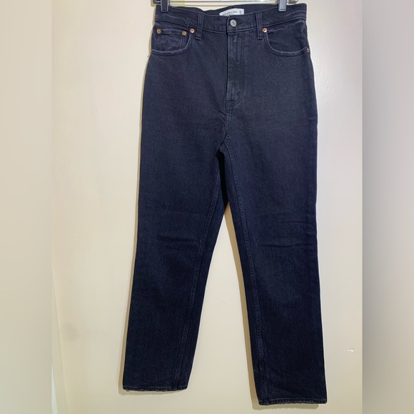 Abercrombie & Fitch the 90’s straight ultra high Rise size 27/4R - Picture 12 of 16